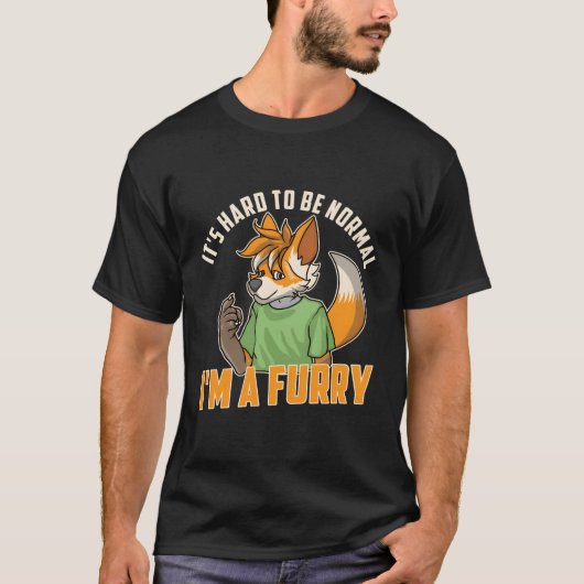 Furry Fandom Fursona Fursona T-shirt (Voorkant)