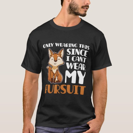 Furry Fandom Gift Furries Fursona Fursuit T-shirt (Voorkant)