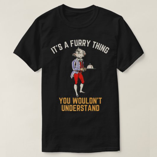 Furry Fandom Pride Animal Furries Cosplay schattig T-shirt (Design voorkant)