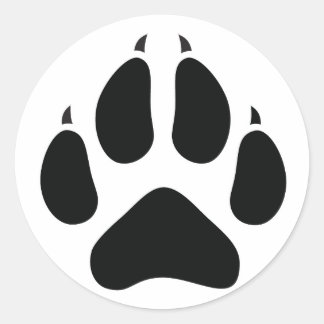 Furry Fandom Ronde Sticker