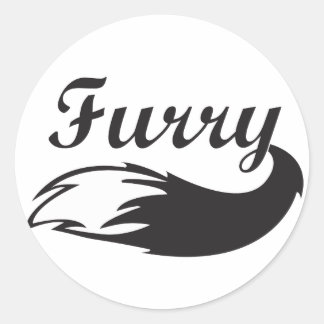 Furry Fandom Ronde Sticker