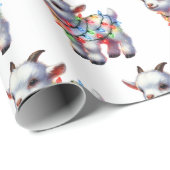 Furry feestelijke vrienden cadeaupapier (Rol Hoek)