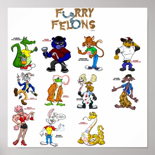 Furry Felons Poster (Voorkant)