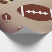Furry Football Fun Puppy-geïnspireerd Cadeaupapier (Hoek)