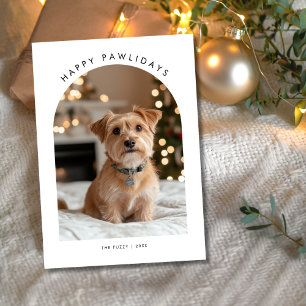 Furry Foto Grappig Pawholidays Hond Huisdier Kerst Feestdagenkaart