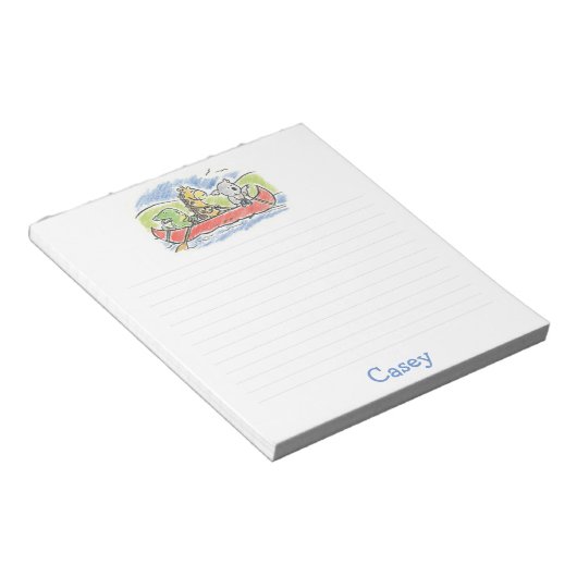 Furry Friends Canoe Note Pad Notitieblok (Schuin)
