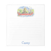 Furry Friends Canoe Note Pad Notitieblok (Voorkant)