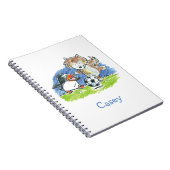 Furry Friends Football Spiral Notitieboek (Rechterzijde)