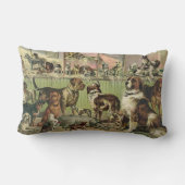 Furry Friends Hondenliefhebbers Lumbar Pillow Kussen (Achterkant)