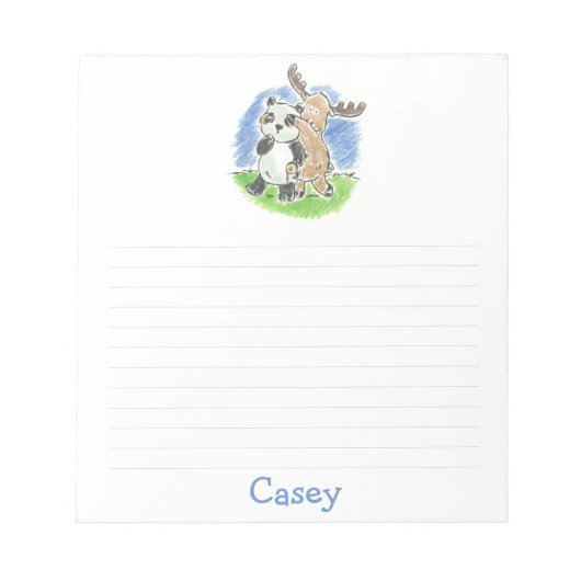 Furry Friends Peek-a-Boo Note Pad Notitieblok (Voorkant)