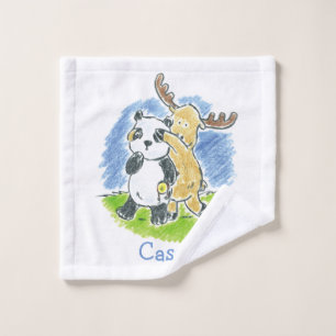 Furry Friends Peekaboo Kinder wasdoek Washandje