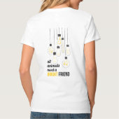 Furry Friends T-Shirt, vrouwenkleding T-shirt (Achterkant)