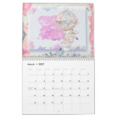 Furry Friends Watercolor Rabbit Calendar Kalender (Mar 2027)