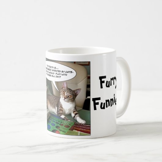 Furry Funnies "Cat with a Mouse" Koffiemok (Voorkant rechts)