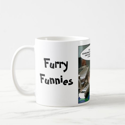 Furry Funnies "Cat with a Mouse" Koffiemok (Links)