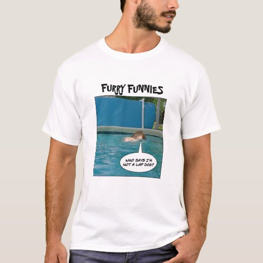 Furry Funnies "Lap Dog?" T-shirt (Voorkant)