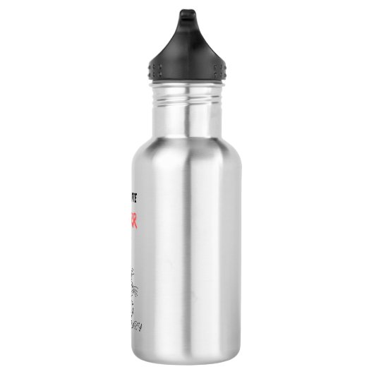 Furry fury - grappige kat waterfles (Rechts)