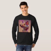 Furry Fuzzy Sneaky Squirrel Ferret Animal Peach Go T-shirt (Voorkant volledig)