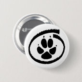 Furry Inside (Fox Paw)-badge Ronde Button 5,7 Cm (Voorkant /achterkant)