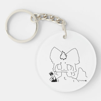 furry island fox and furry island mark key ring sleutelhanger