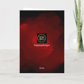 Furry Kerstmis van de Kaart van de hond (Achterkant)