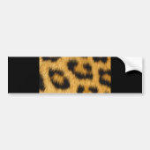 FURRY LEOPARD PRINT PATTERN ACHTERGRONDEN BUMPERSTICKER (Voorkant)