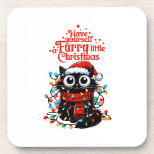Furry Little Christmas Bier Onderzetter