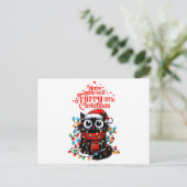 Furry Little Christmas Briefkaart (Staand voorkant)