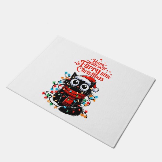 Furry Little Christmas Deurmat (Schuin)