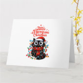 Furry Little Christmas Kaart (Gele Bloem)
