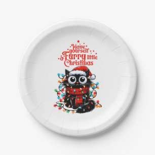 Furry Little Christmas Papieren Bordje
