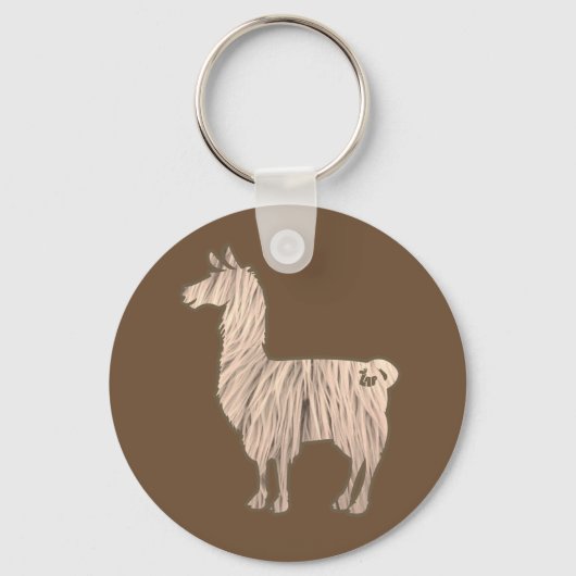Furry Llama-Sleutelhanger Sleutelhanger (Voorkant)