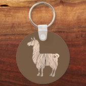 Furry Llama-Sleutelhanger Sleutelhanger (Voorkant)