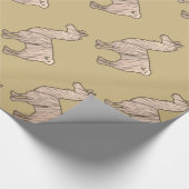 Furry Llama Wrapping Paper Cadeaupapier (Hoek)