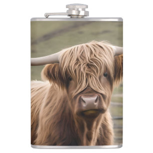 **"Furry Majesty: The Woolly Brown Highland Koe"** Heupfles