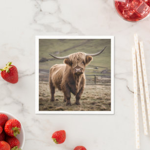 **"Furry Majesty: The Woolly Brown Highland Koe"** Servet