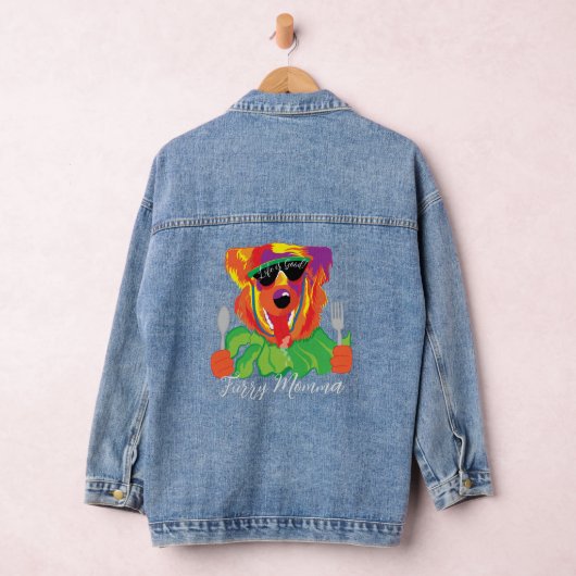 Furry Momma Denim Jacket (Hangar)