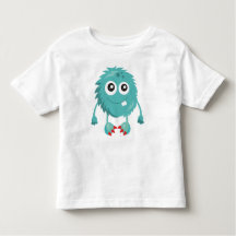 Furry Monster, Blue Monster, Cute Monster, Gekke