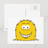 Furry Monster Briefkaart (Voorkant / Achterkant)