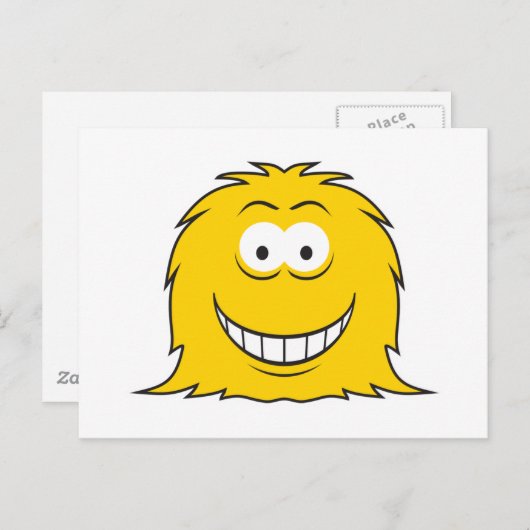 Furry Monster Briefkaart (Voorkant / Achterkant)