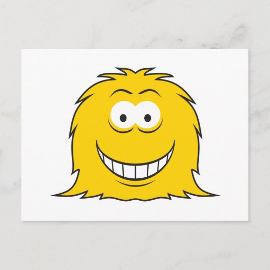 Furry Monster Briefkaart (Voorkant)