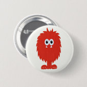 Furry Monster-Button Ronde Button 5,7 Cm (Voorkant /achterkant)