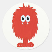 Furry Monster Sticker (Voorkant)