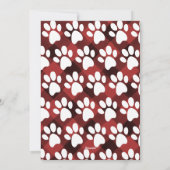 Furry Pawliday | Pet Photo Red Buffalo-cheque Feestdagenkaart (Achterkant)