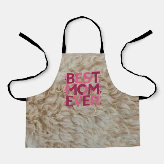 Furry Pink Beste Mam Ooit Schort (Voorkant)