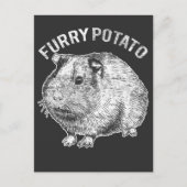Furry potato Cute Pet Guinea Pig Lover Briefkaart (Voorkant)