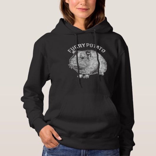 Furry potato Cute Pet Guinea Pig Lover Hoodie (Voorkant)