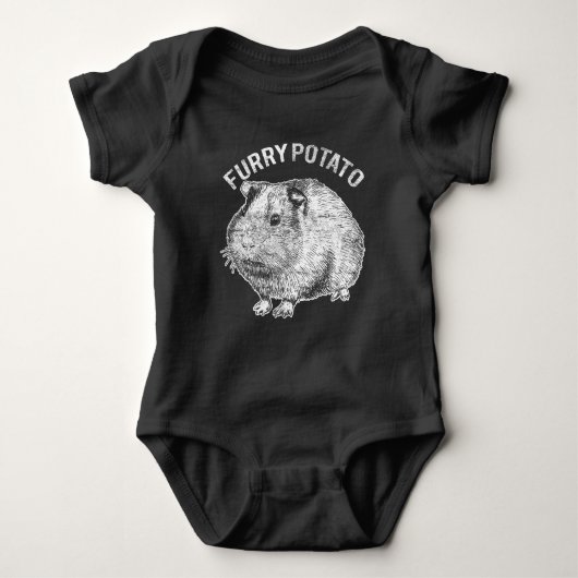 Furry potato Cute Pet Guinea Pig Lover Romper (Voorkant)