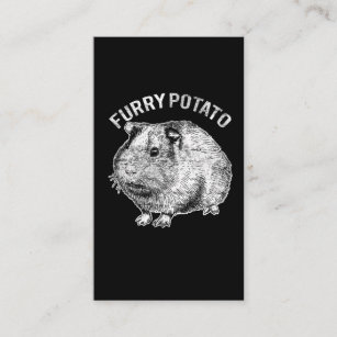 Furry potato Cute Pet Guinea Pig Lover Visitekaartje