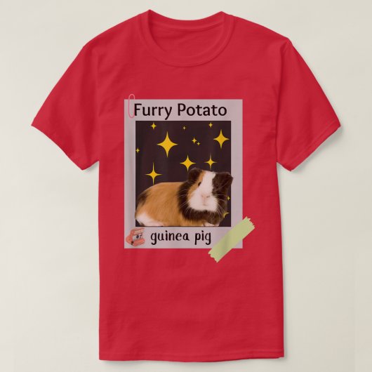 Furry Potato Funny GuineaPig Wrong Animal Name Jok T-shirt (Design voorkant)